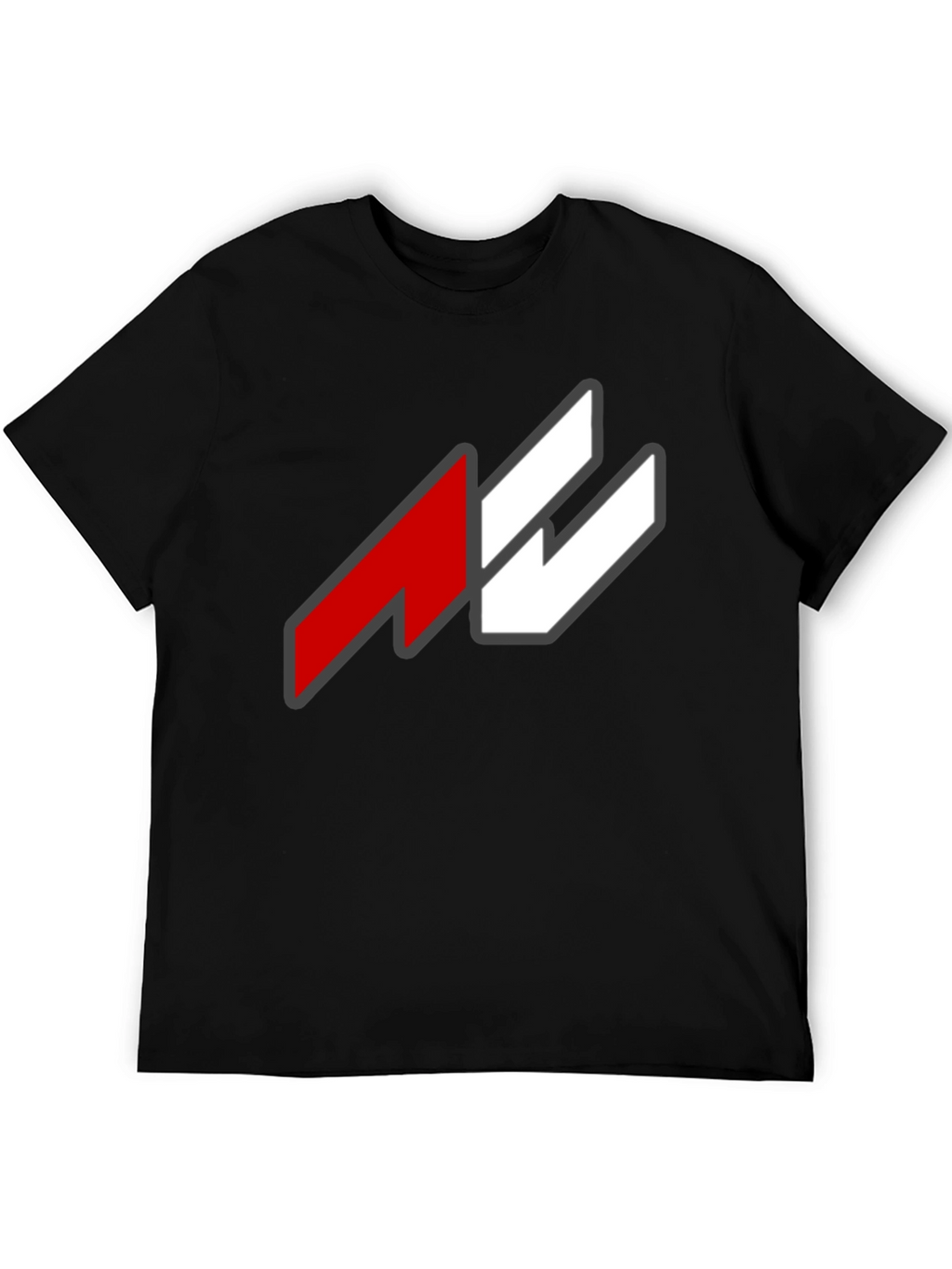 Bold Graphic Tee - Red and White Logo T-Shirt