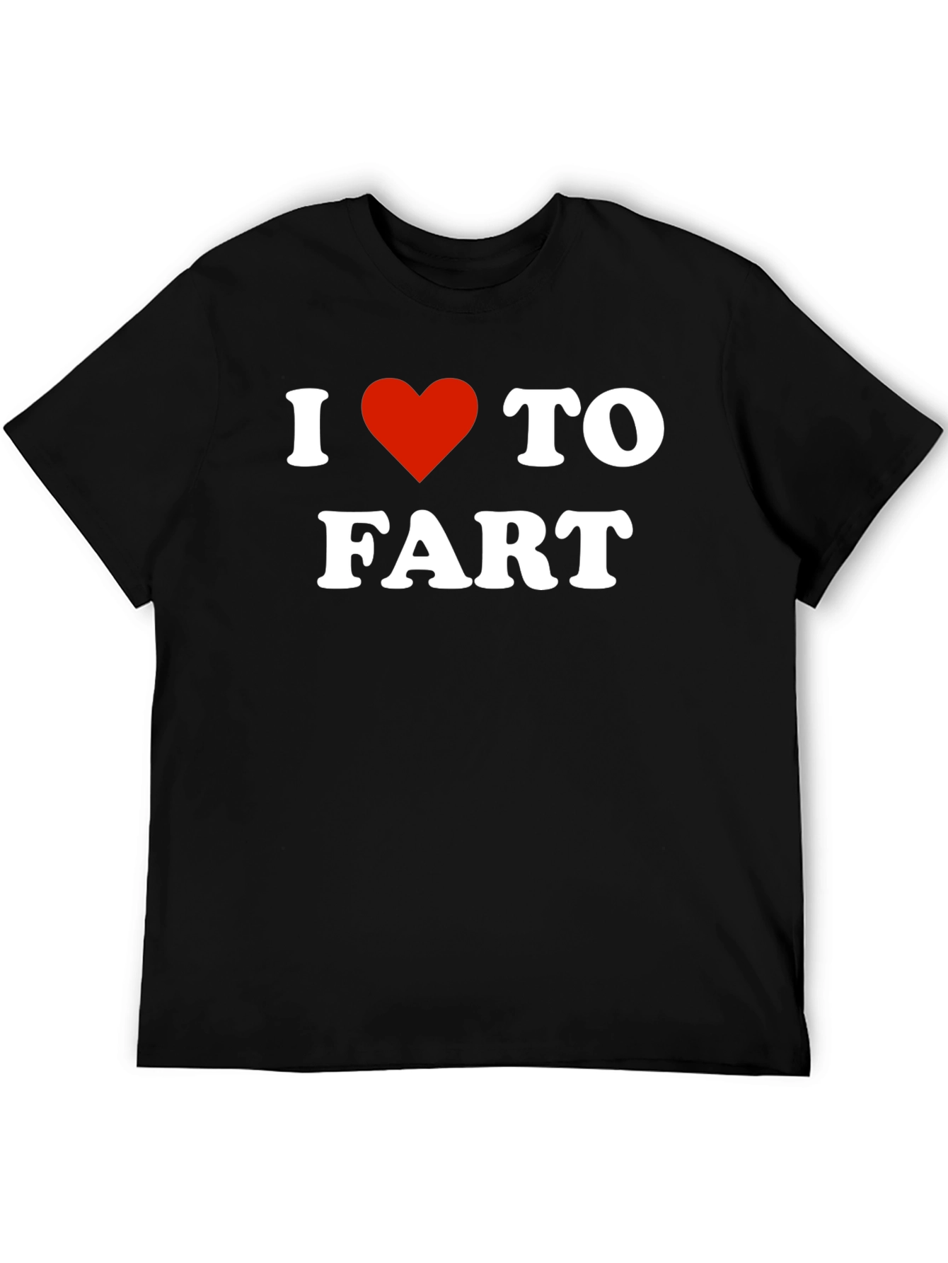 I Heart To Fart Black T-Shirt