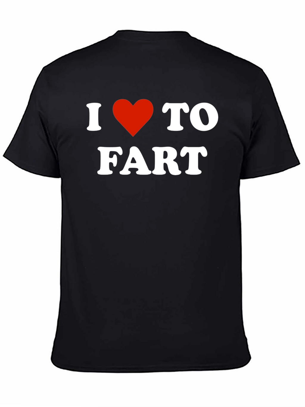 I Heart To Fart Black T-Shirt