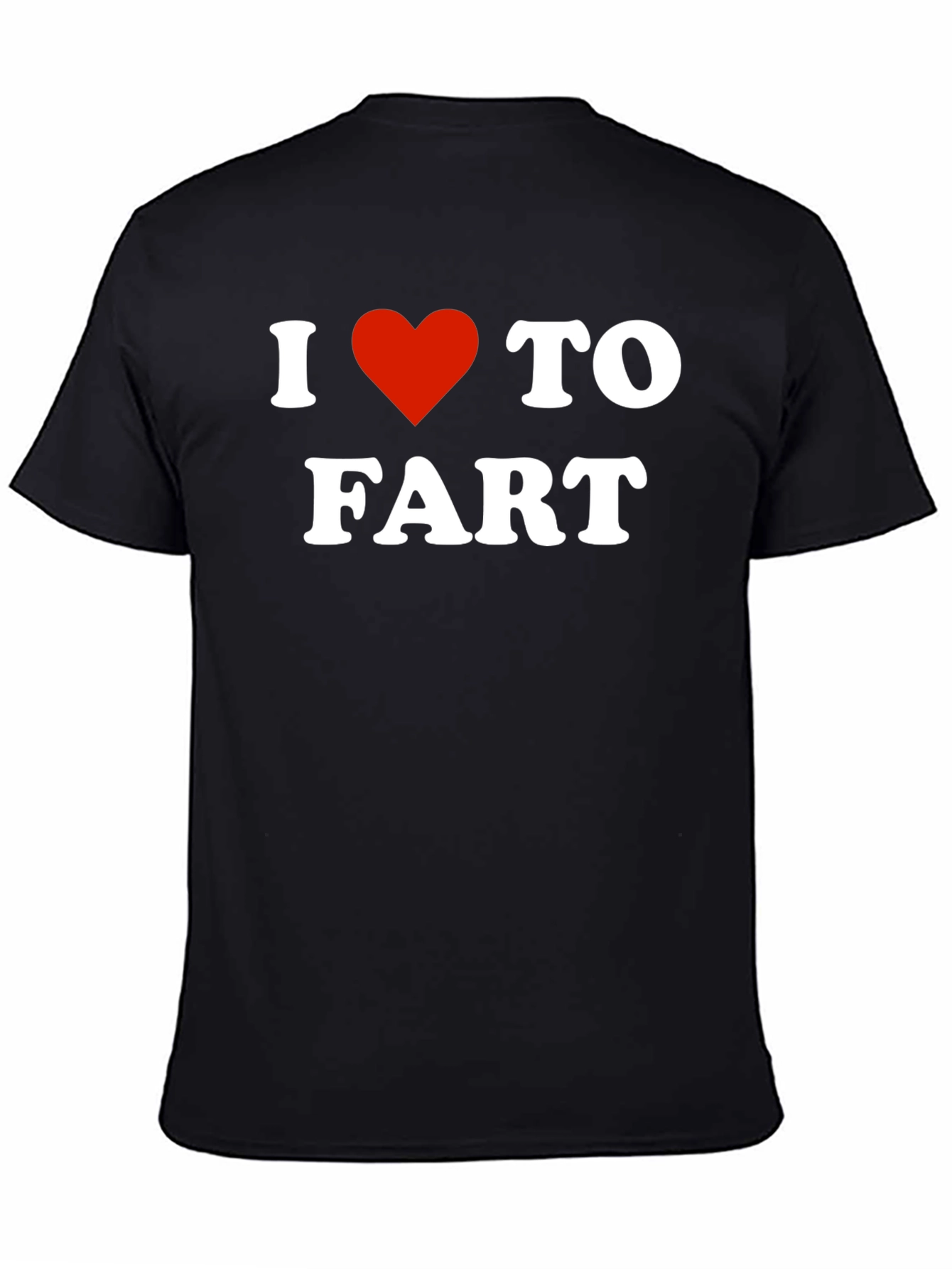 I Heart To Fart Black T-Shirt