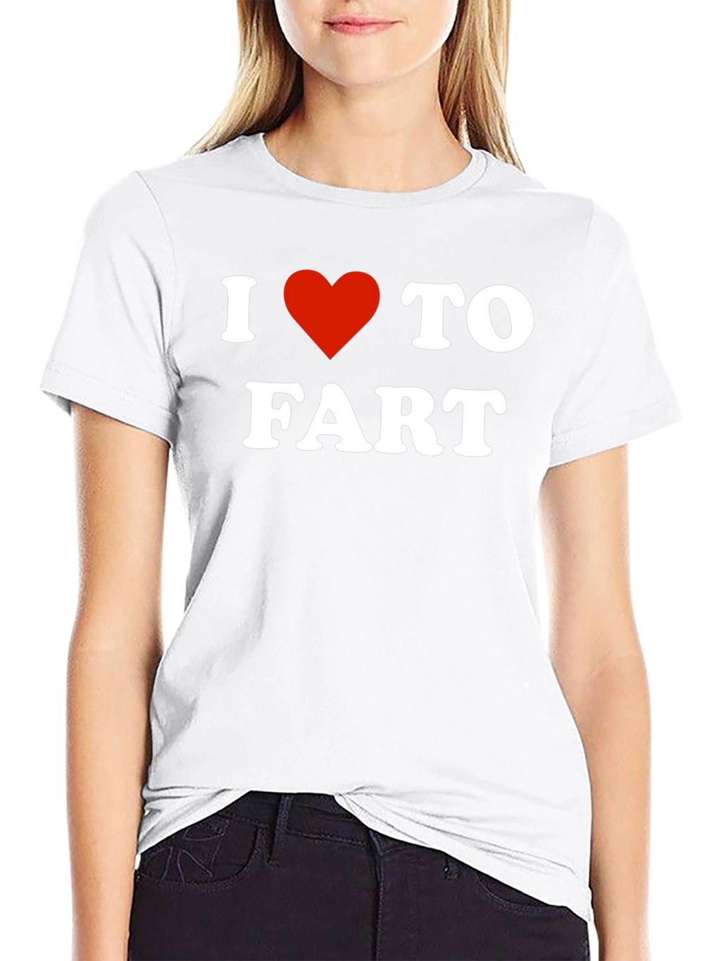 I Heart To Fart Black T-Shirt