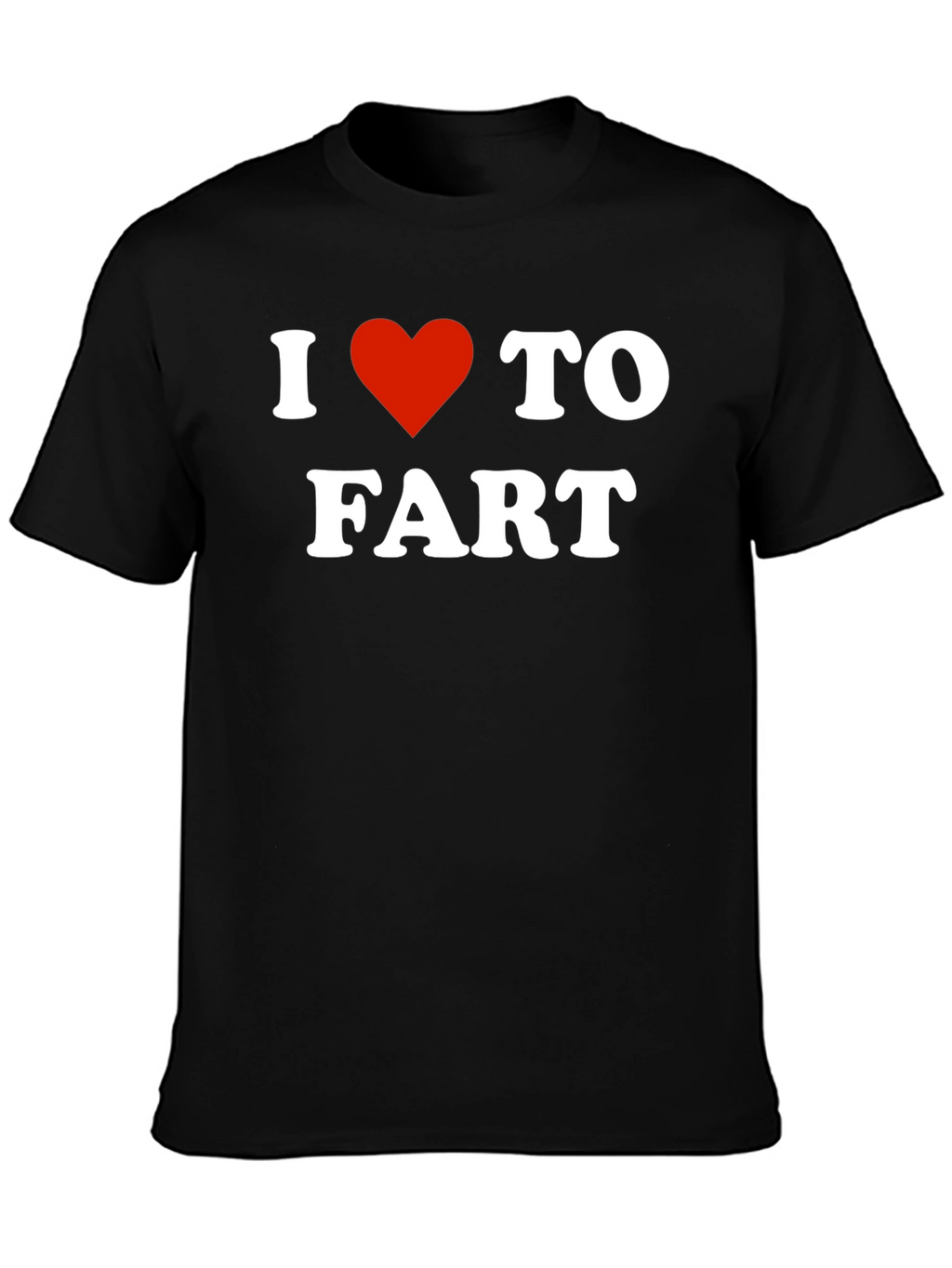 I Heart To Fart Black T-Shirt