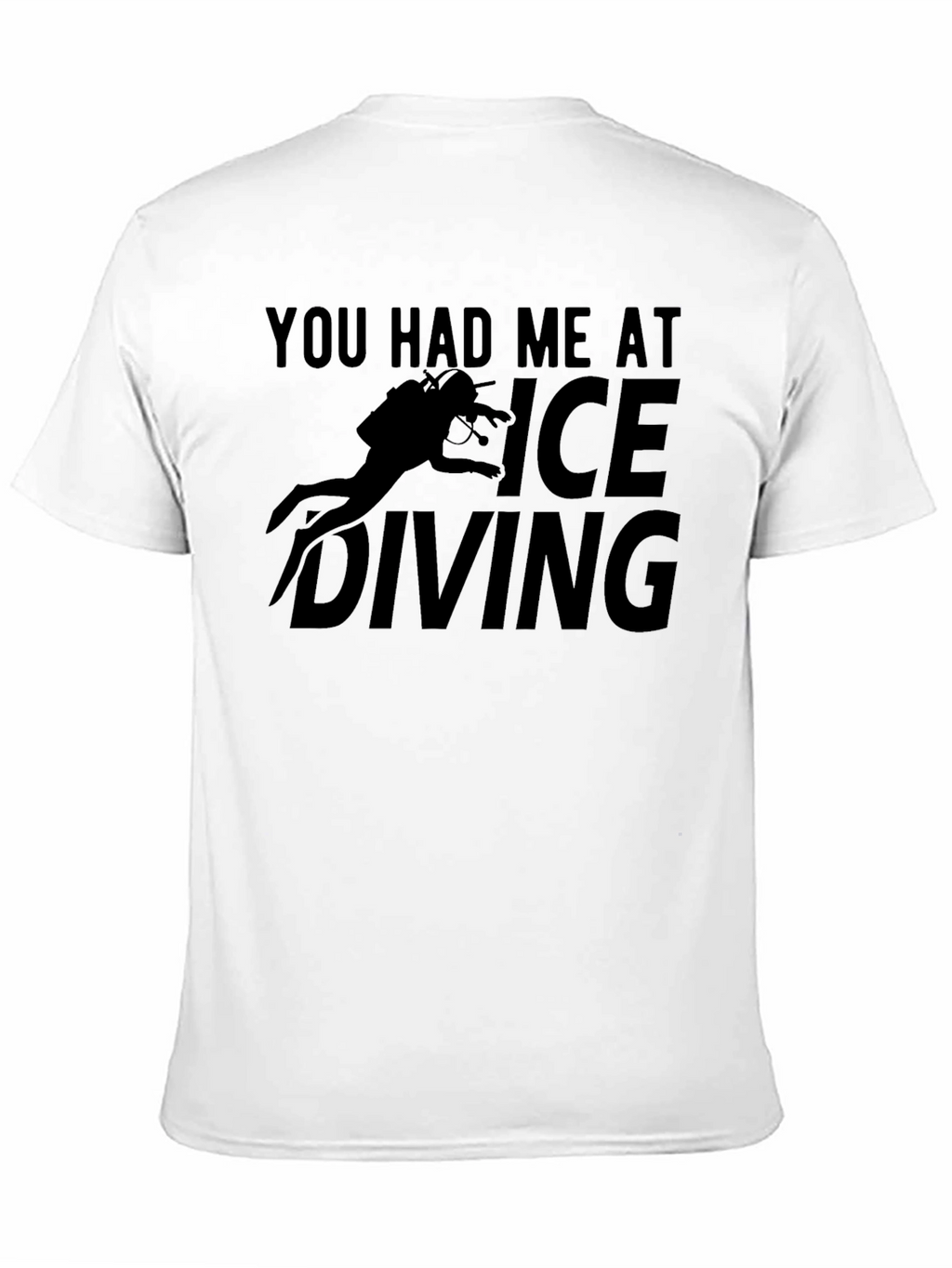 Ice Diving Graphic T-Shirt - Black