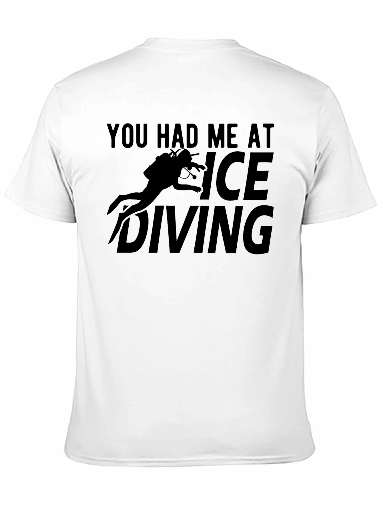 Ice Diving Graphic T-Shirt - Black