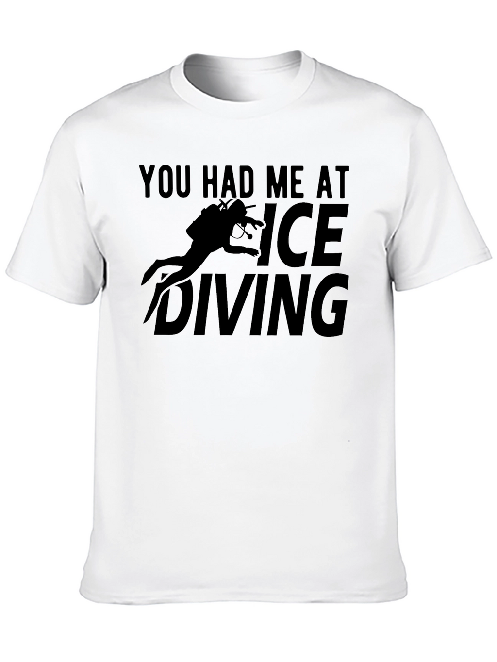 Ice Diving Graphic T-Shirt - Black