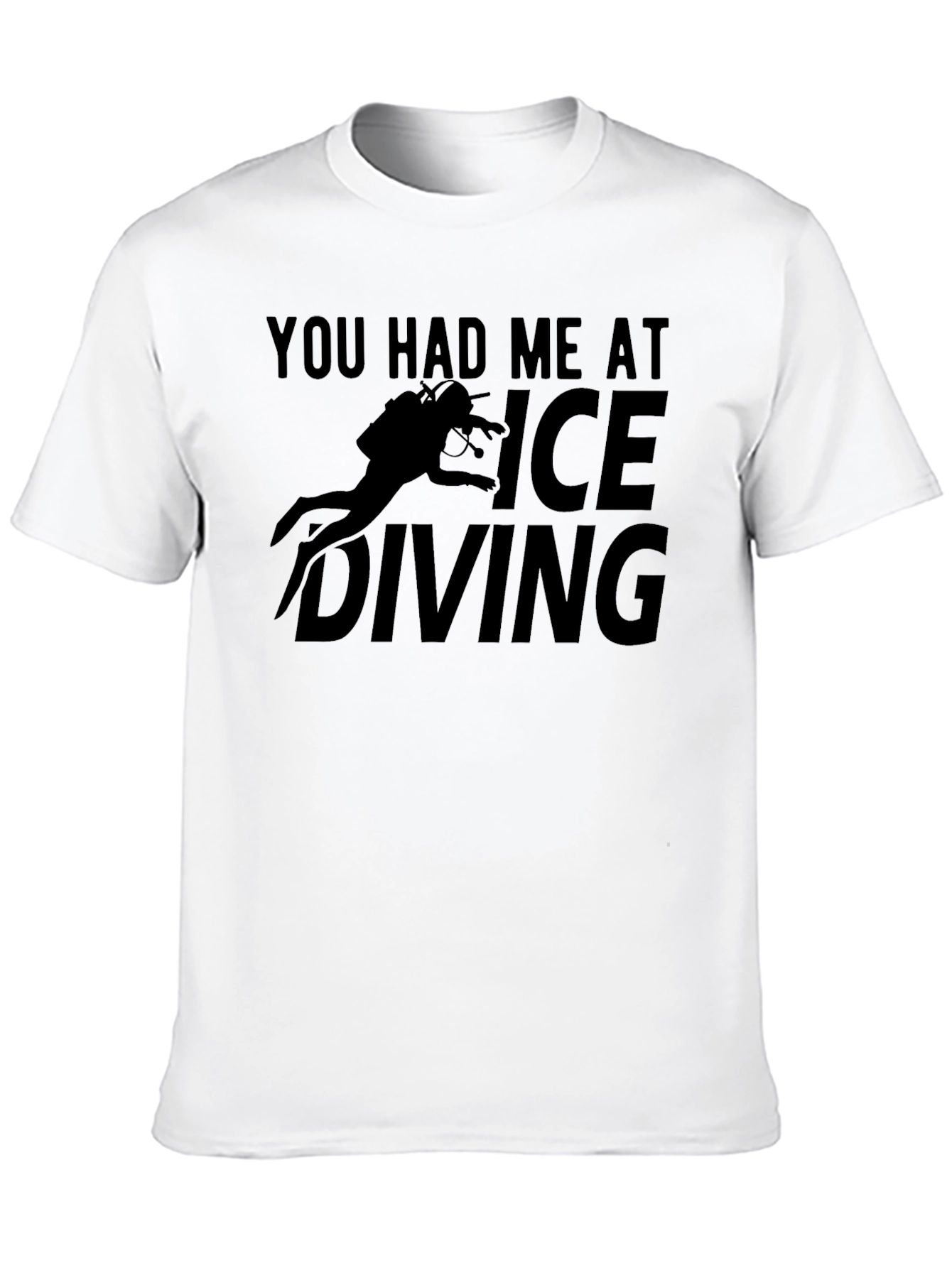 Ice Diving Graphic T-Shirt - Black