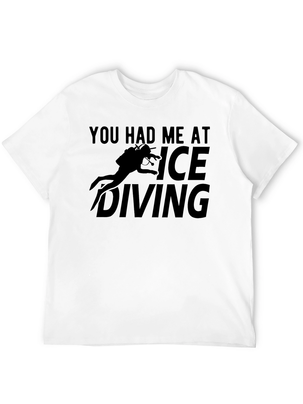 Ice Diving Graphic T-Shirt - Black
