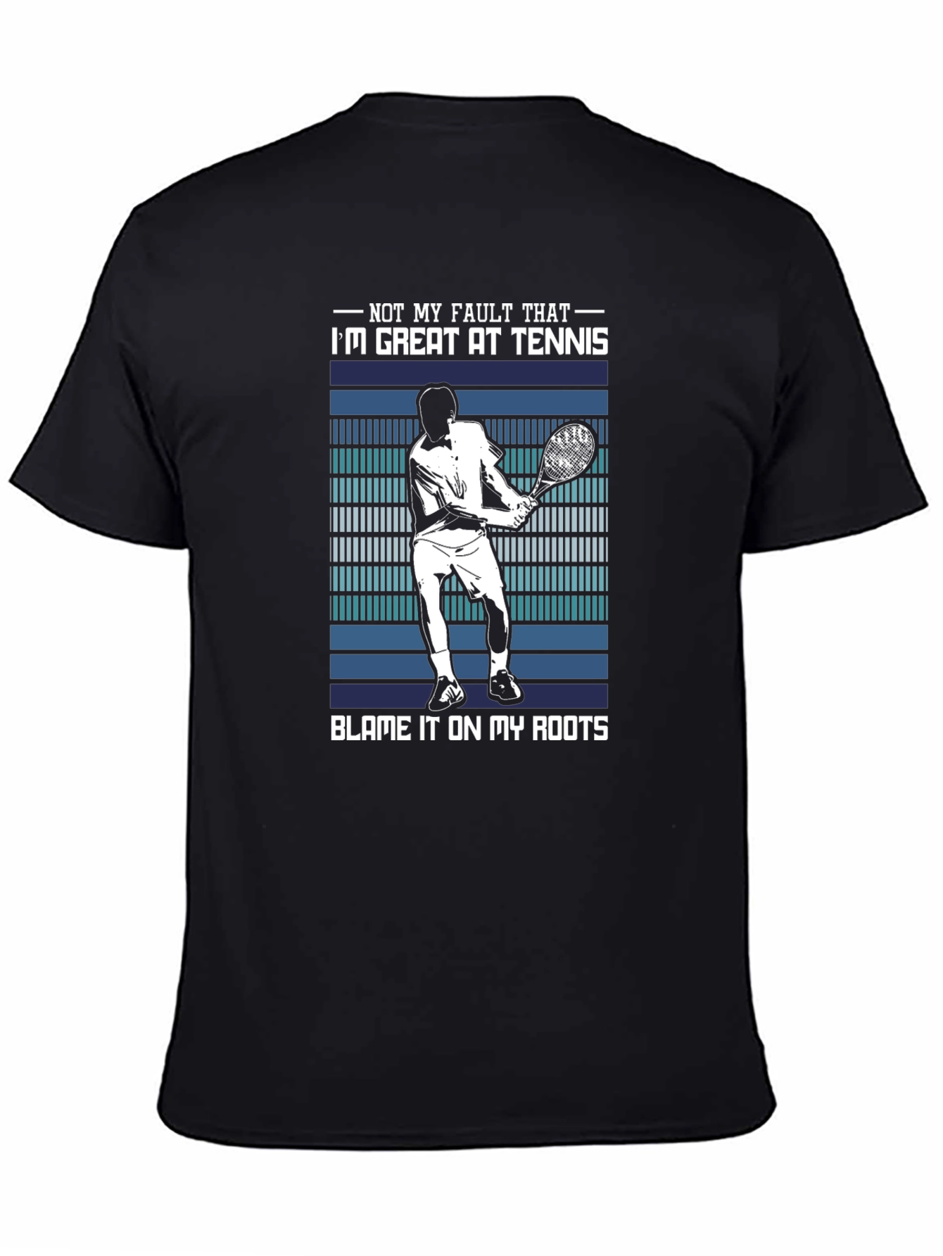 Tennis Player Graphic Tee - Blame It On My Roots