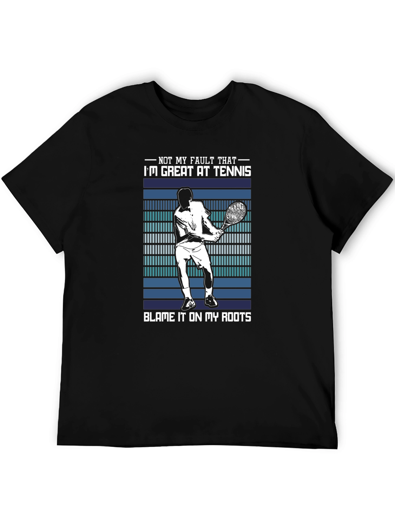 Tennis Player Graphic Tee - Blame It On My Roots