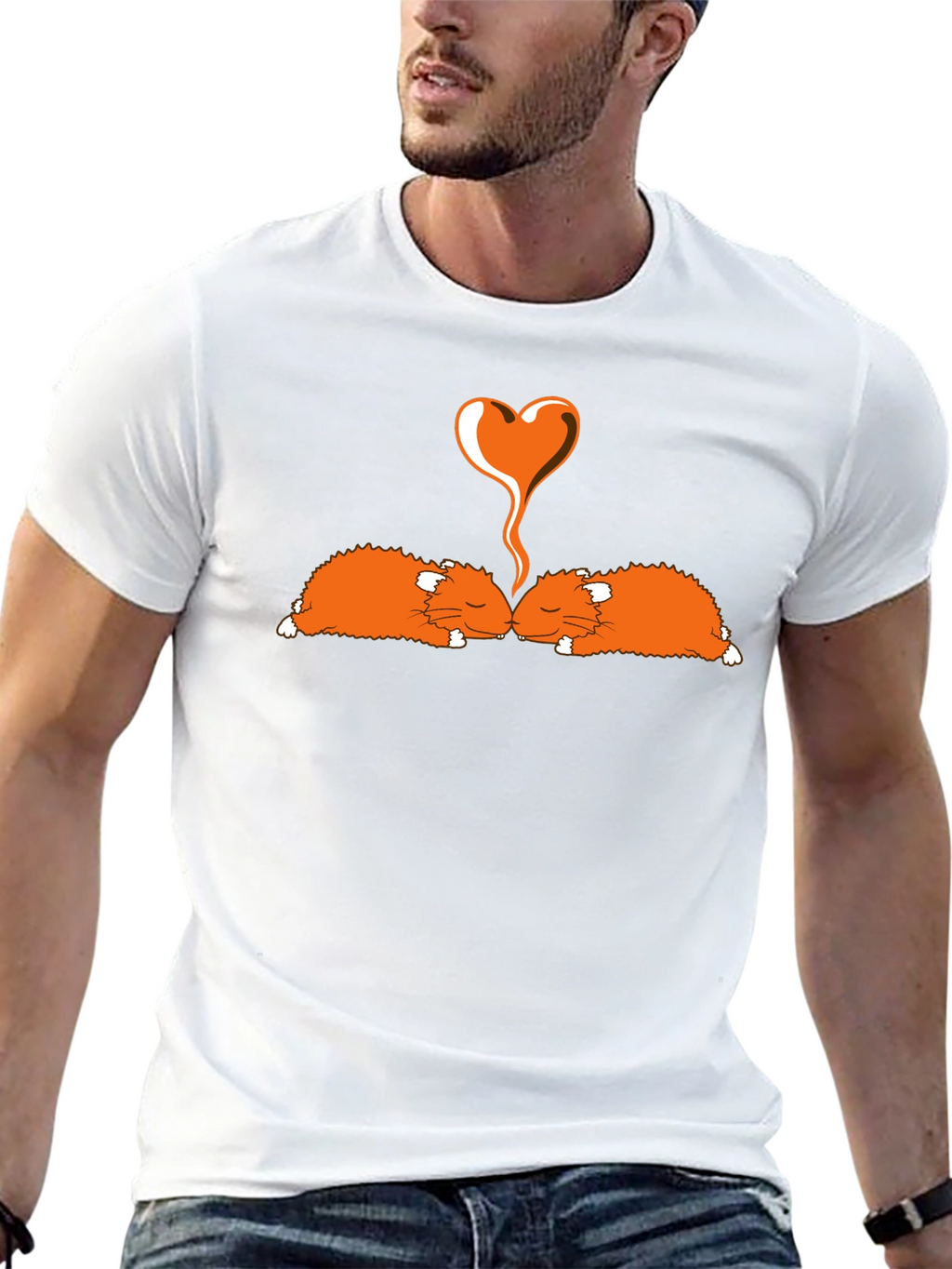Hamster Love Black T-Shirt