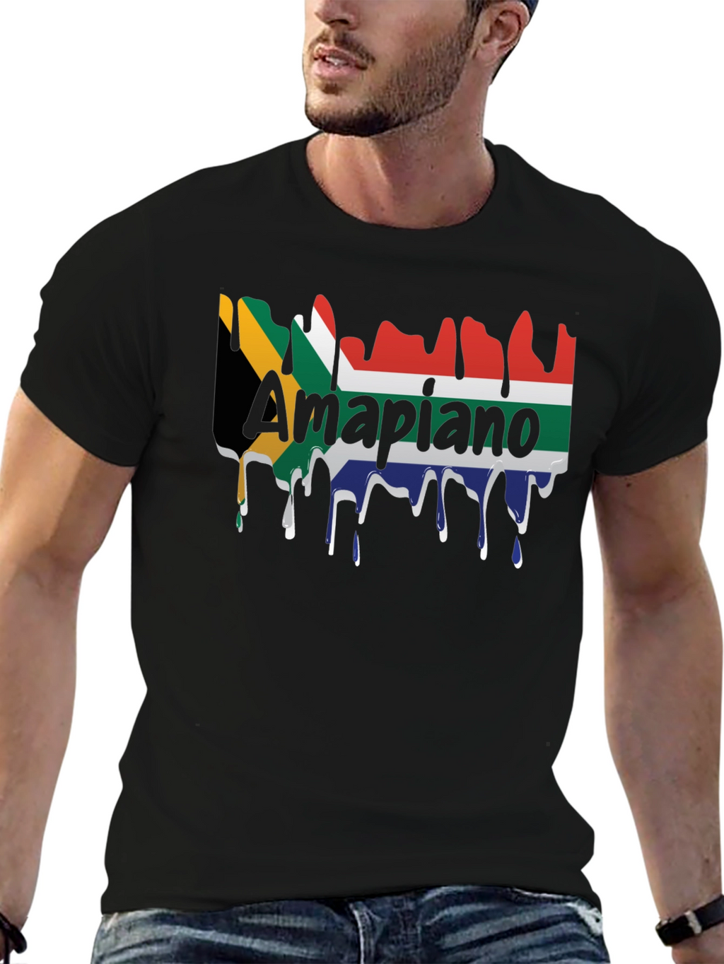 Amapiano South Africa Flag T-Shirt