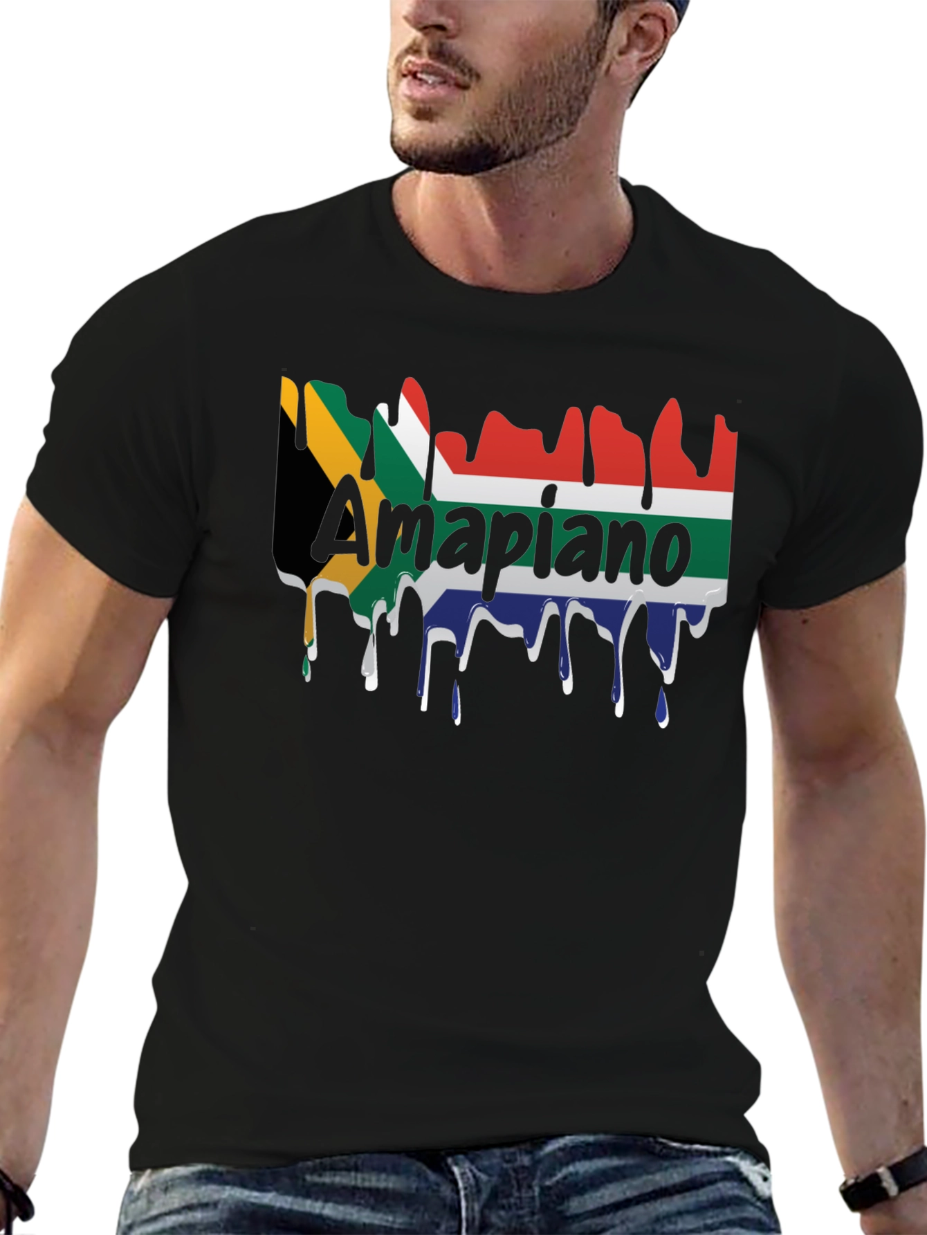 Amapiano South Africa Flag T-Shirt
