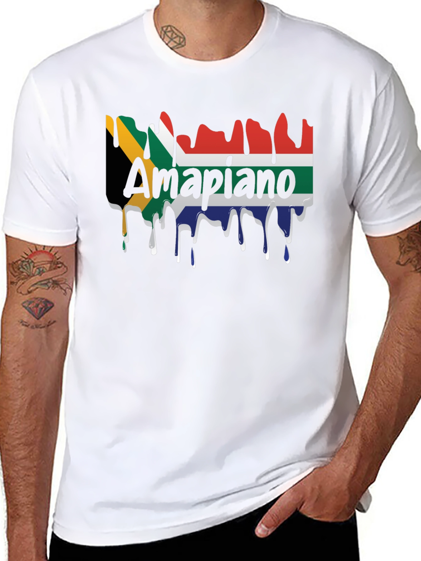 Amapiano South Africa Flag T-Shirt
