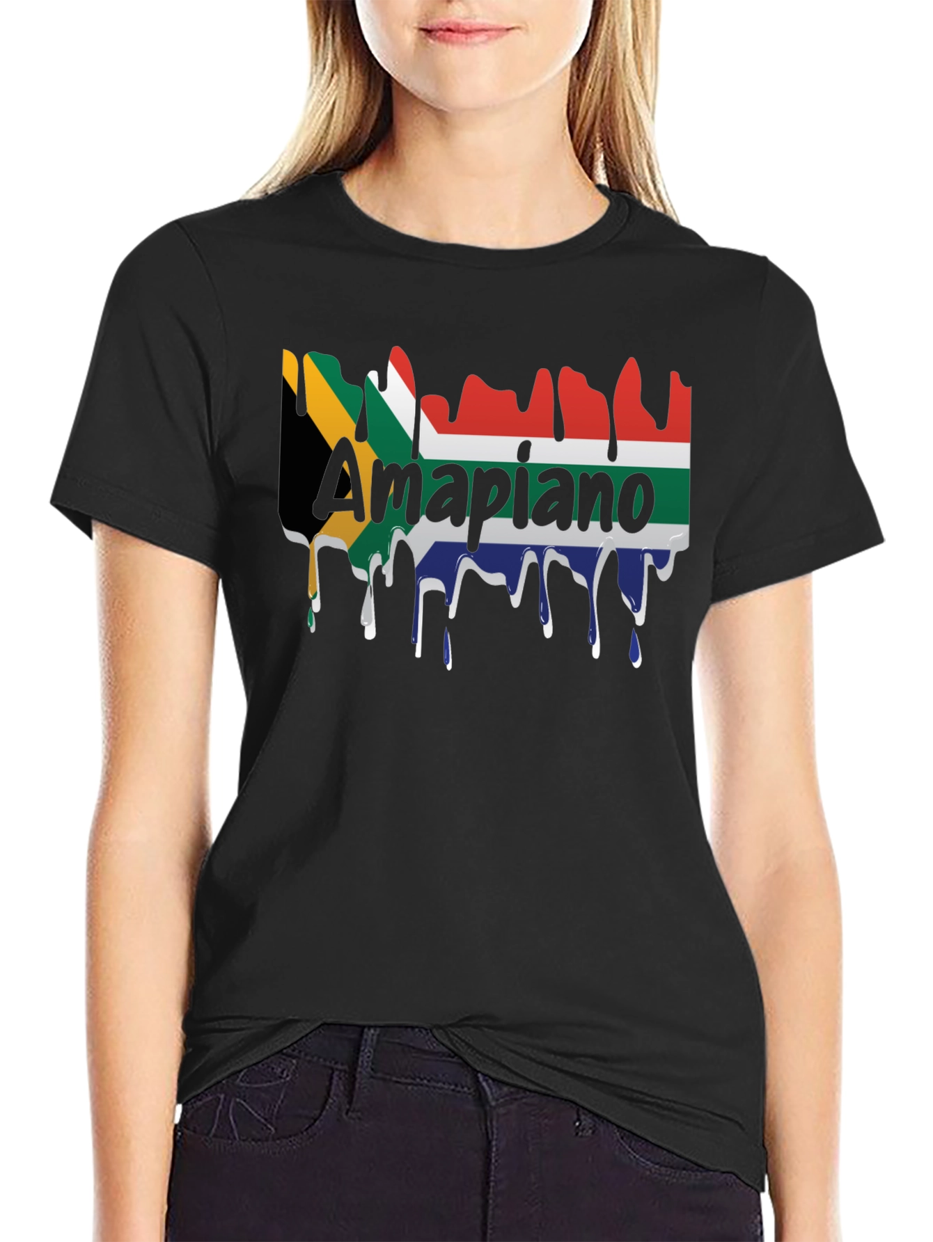 Amapiano South Africa Flag T-Shirt