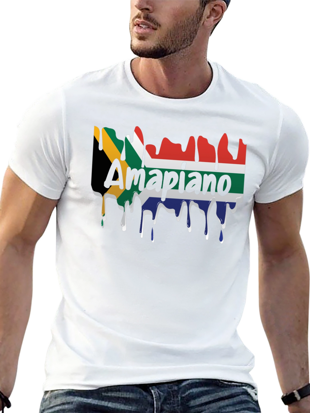 Amapiano South Africa Flag T-Shirt