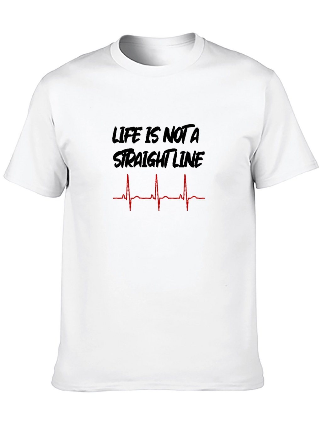 Life is Not a Straight Line Graphic T-Shirt