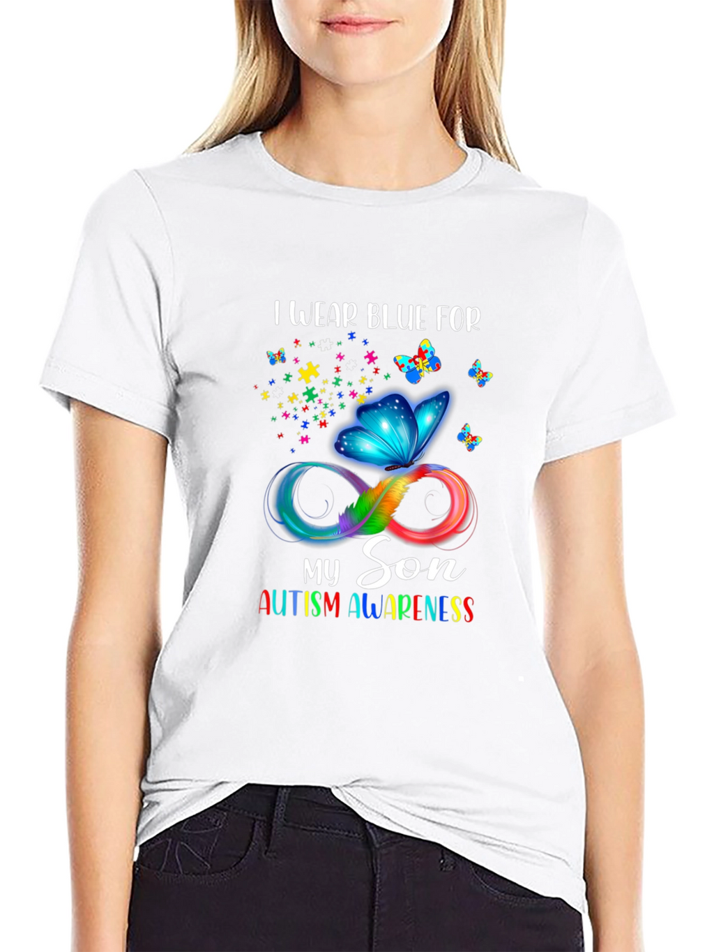 Autism Awareness I Wear Blue T-Shirt