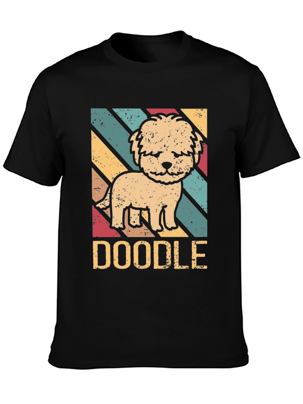 Retro Doodle Dog T-Shirt - Cute Pet Lover Tee