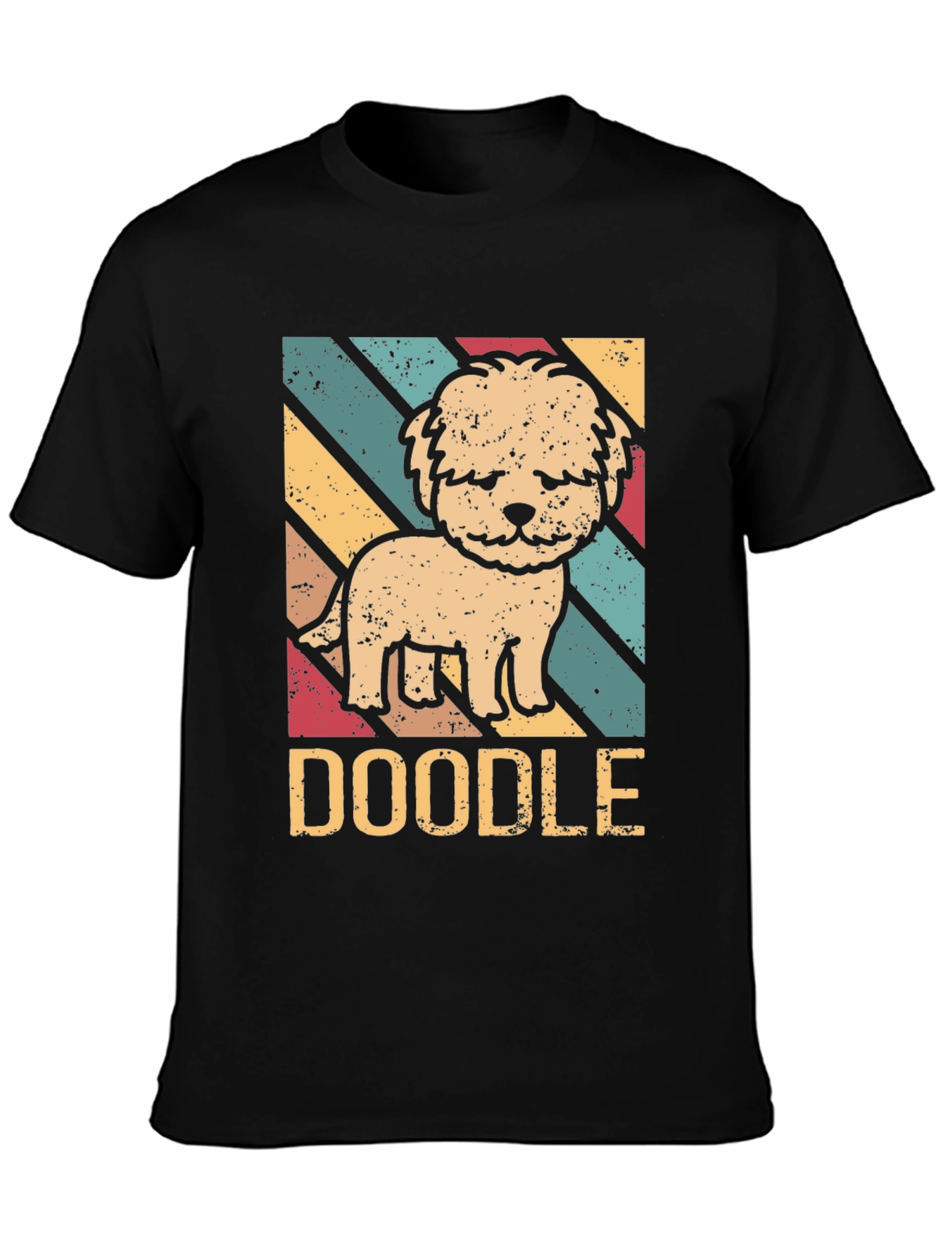 Retro Doodle Dog T-Shirt - Cute Pet Lover Tee
