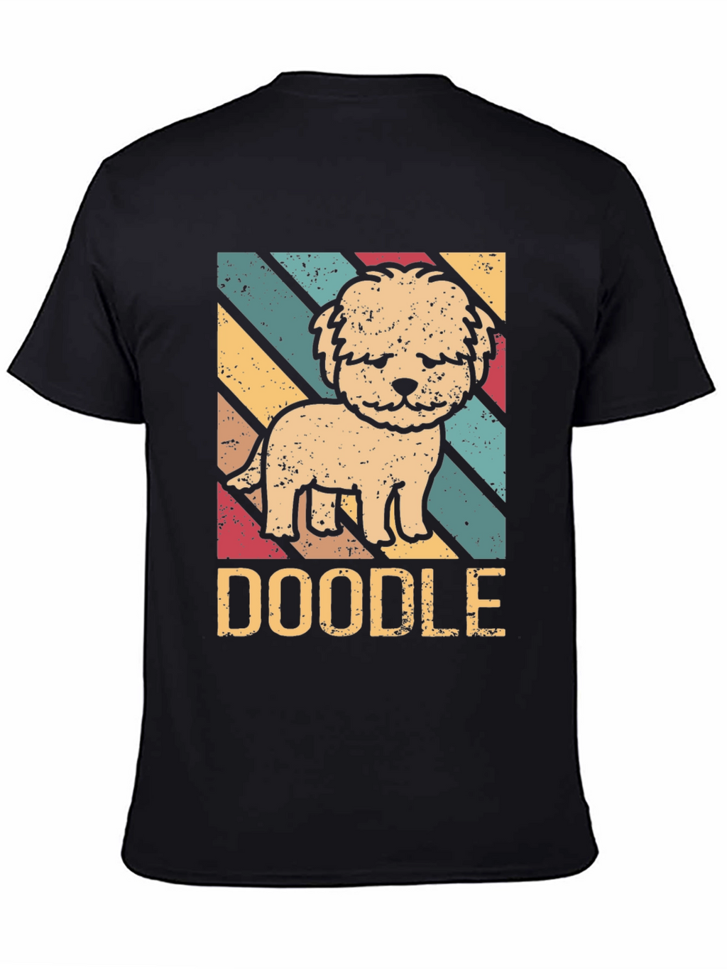 Retro Doodle Dog T-Shirt - Cute Pet Lover Tee
