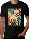 Retro Doodle Dog T-Shirt - Cute Pet Lover Tee