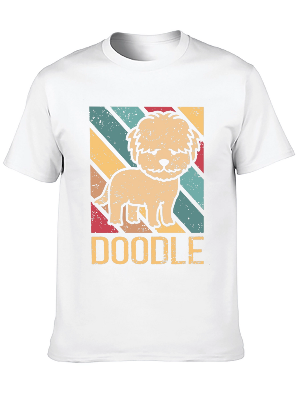 Retro Doodle Dog T-Shirt - Cute Pet Lover Tee