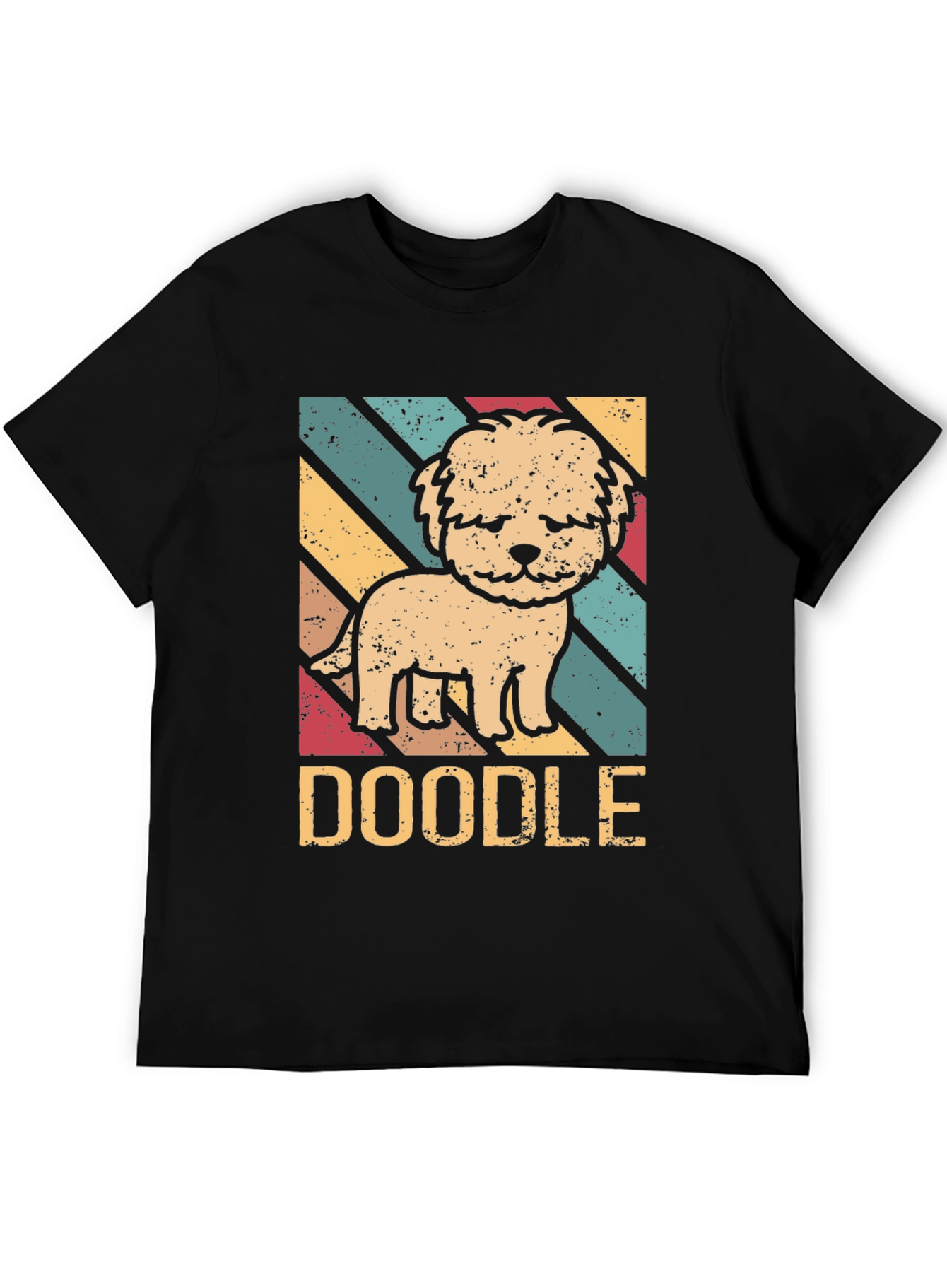 Retro Doodle Dog T-Shirt - Cute Pet Lover Tee