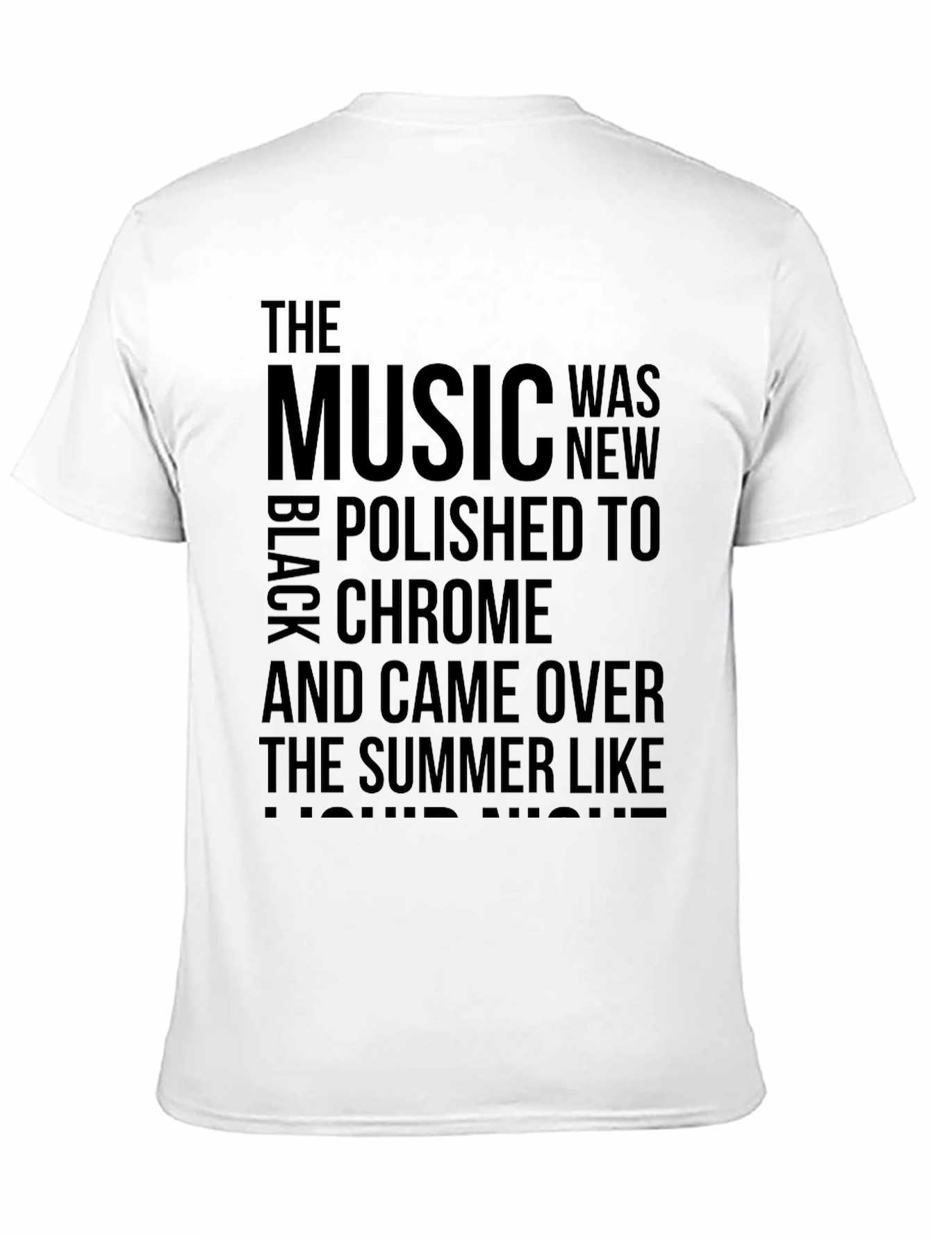 Black Music Lyric T-Shirt