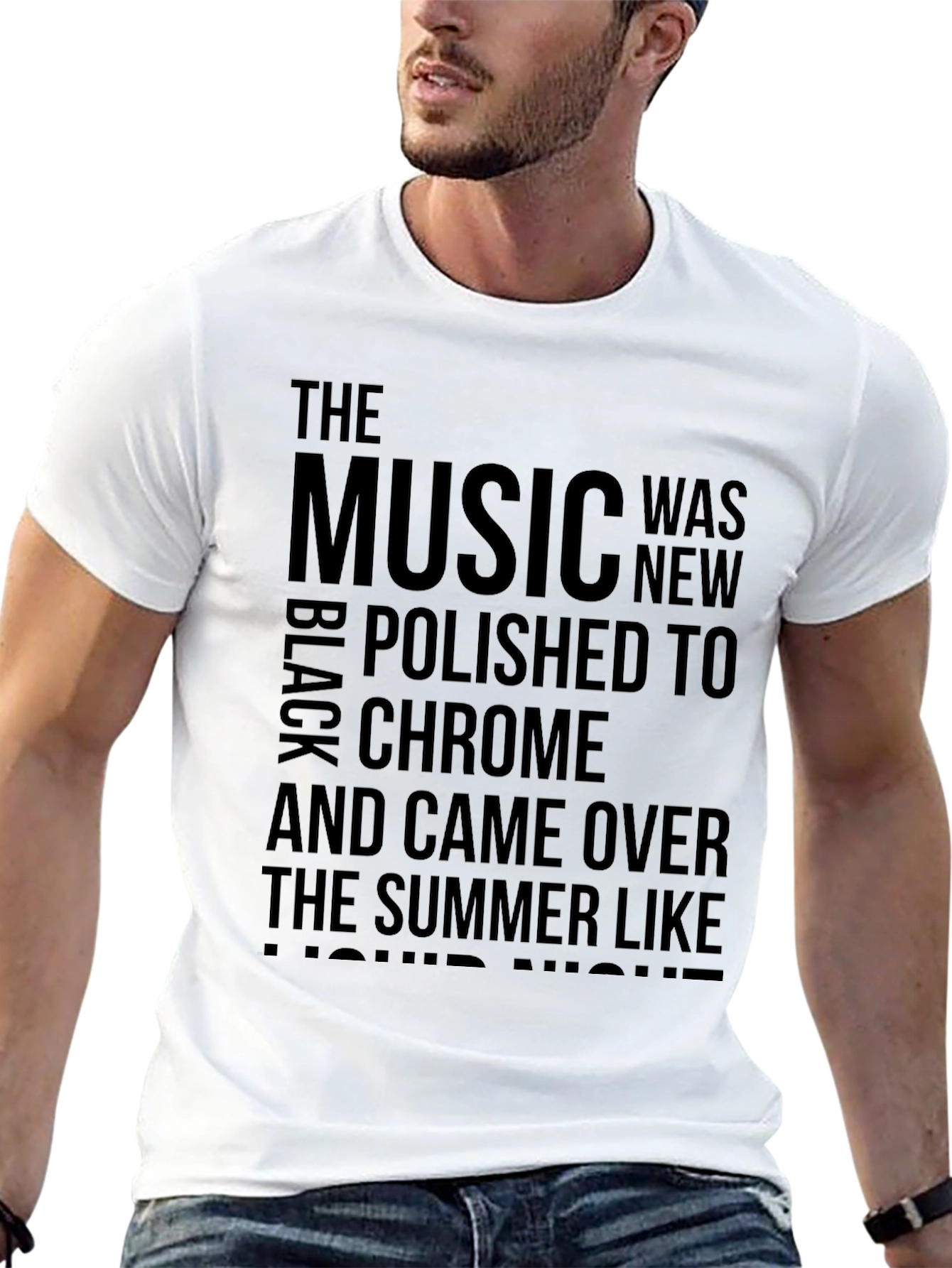 Black Music Lyric T-Shirt