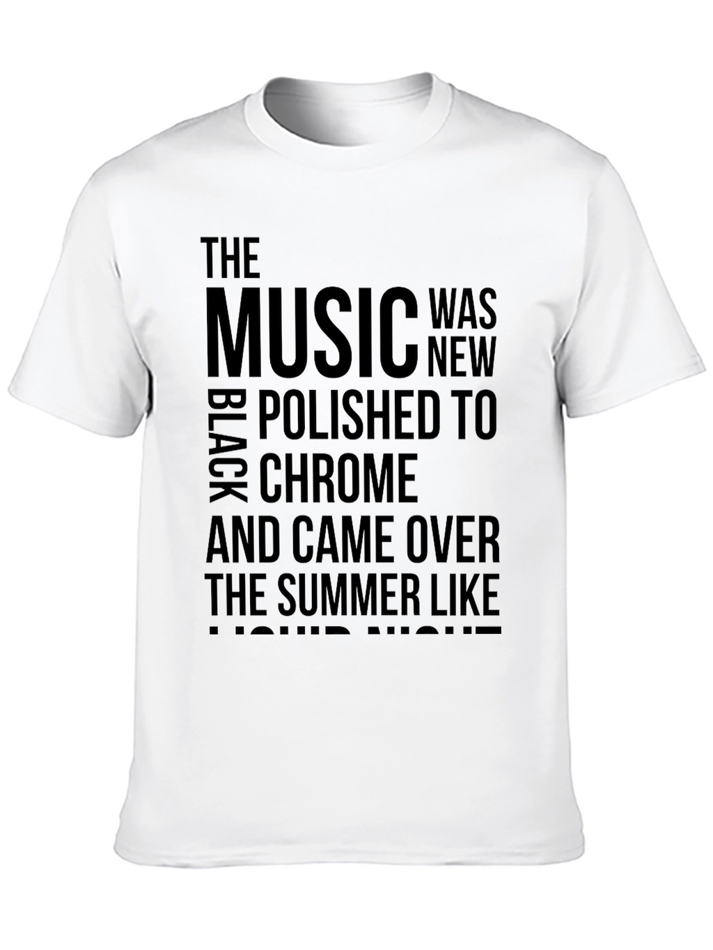 Black Music Lyric T-Shirt