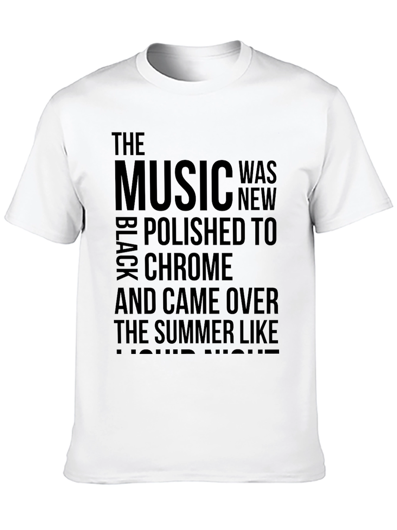 Black Music Lyric T-Shirt