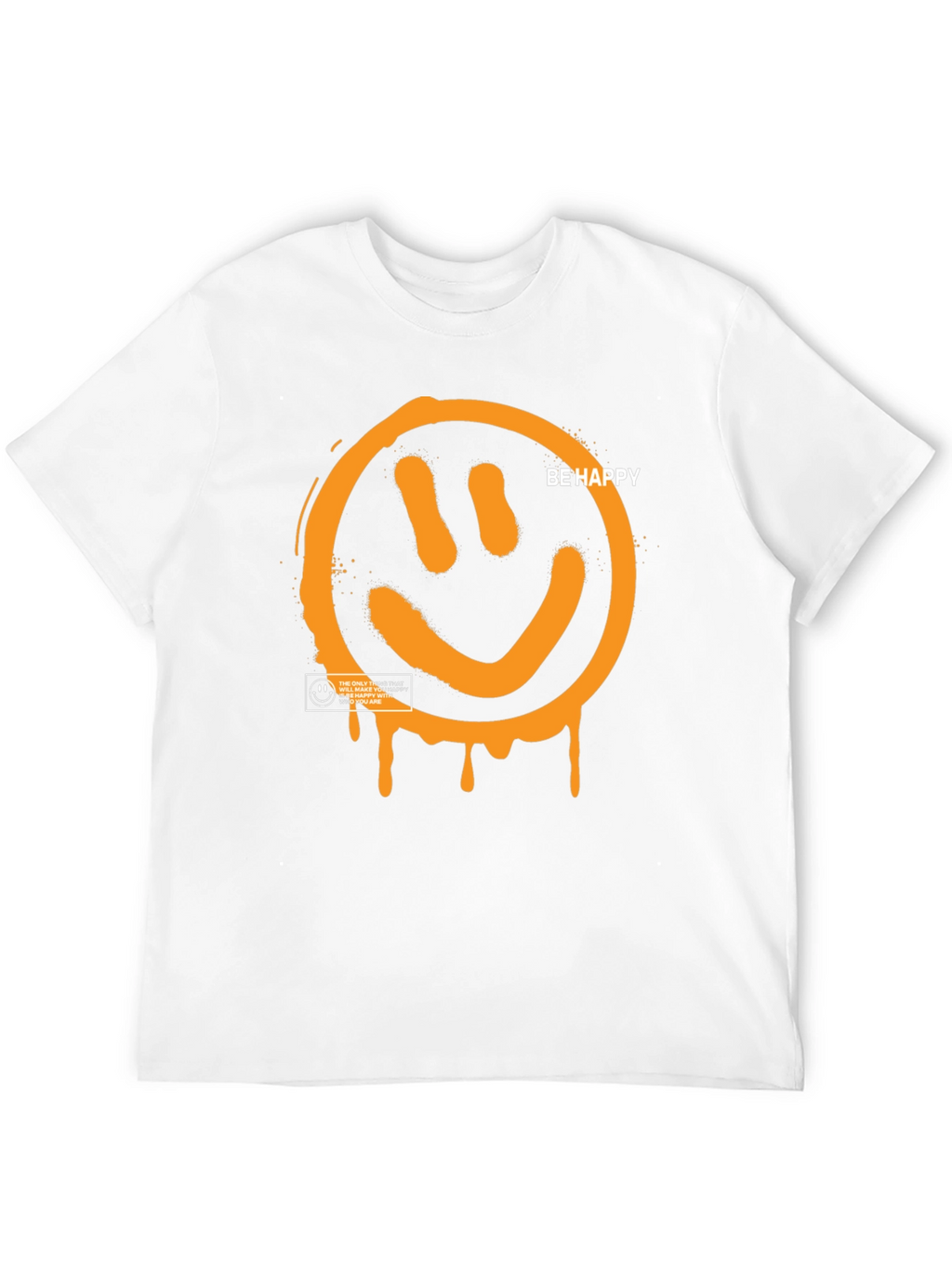 Be Happy Graphic Tee - Black
