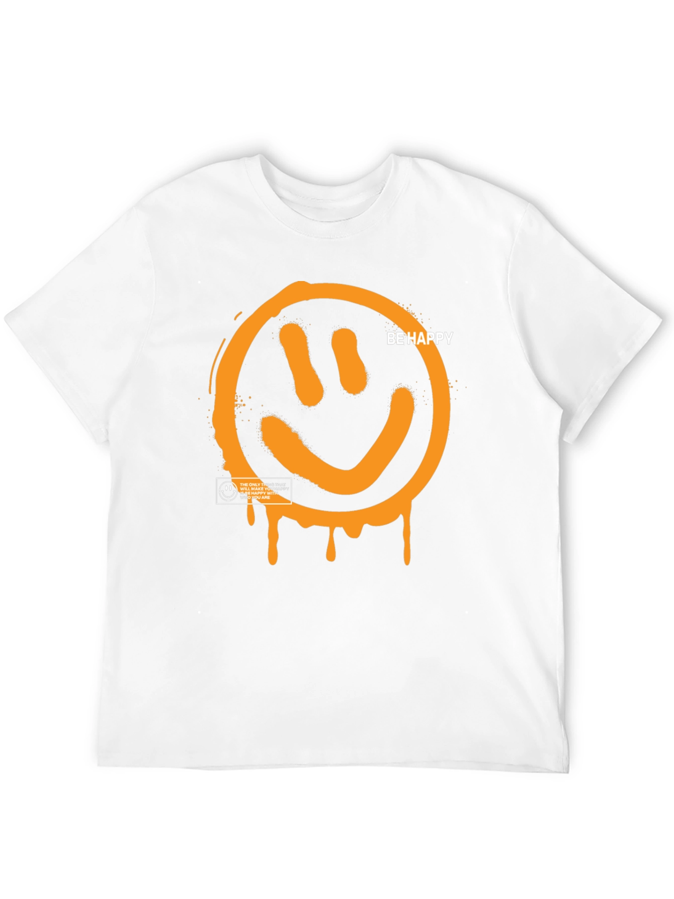 Be Happy Graphic Tee - Black