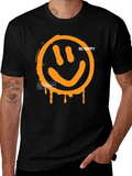 Be Happy Graphic Tee - Black