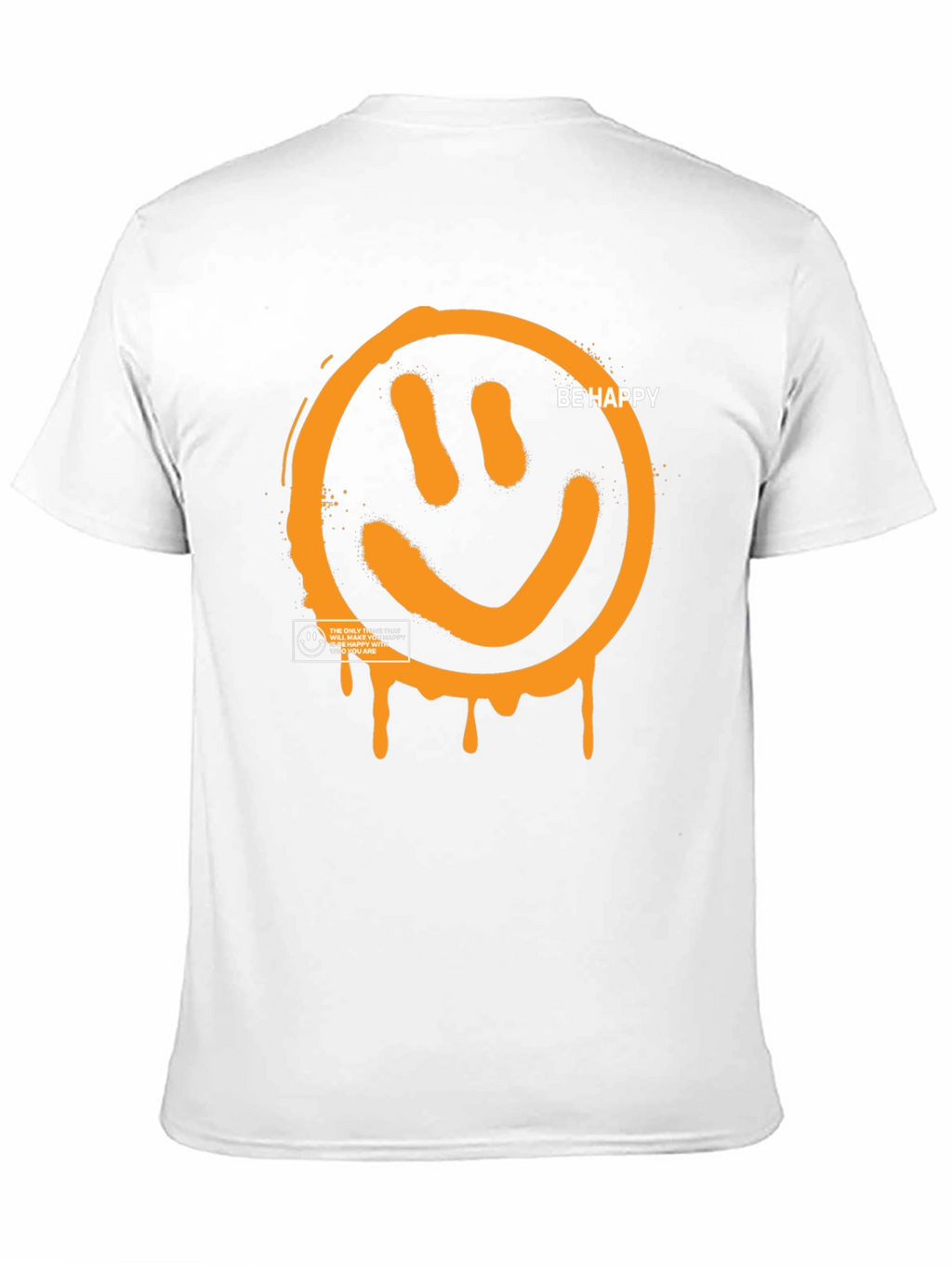 Be Happy Graphic Tee - Black