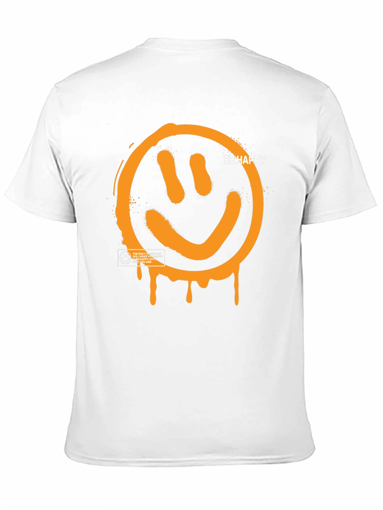 Be Happy Graphic Tee - Black
