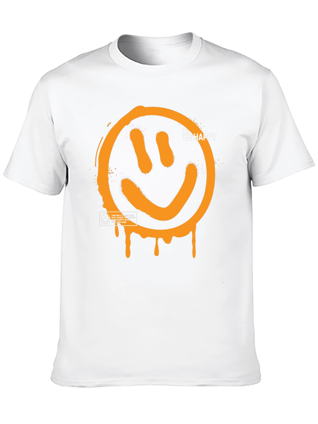 Be Happy Graphic Tee - Black