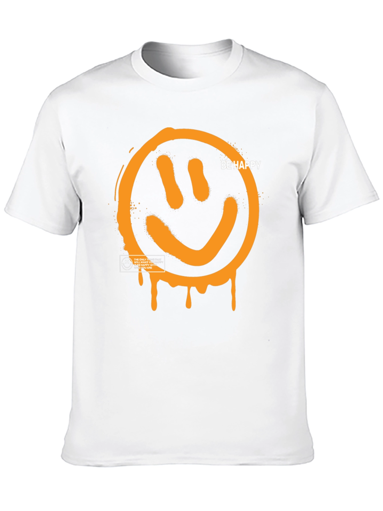 Be Happy Graphic Tee - Black