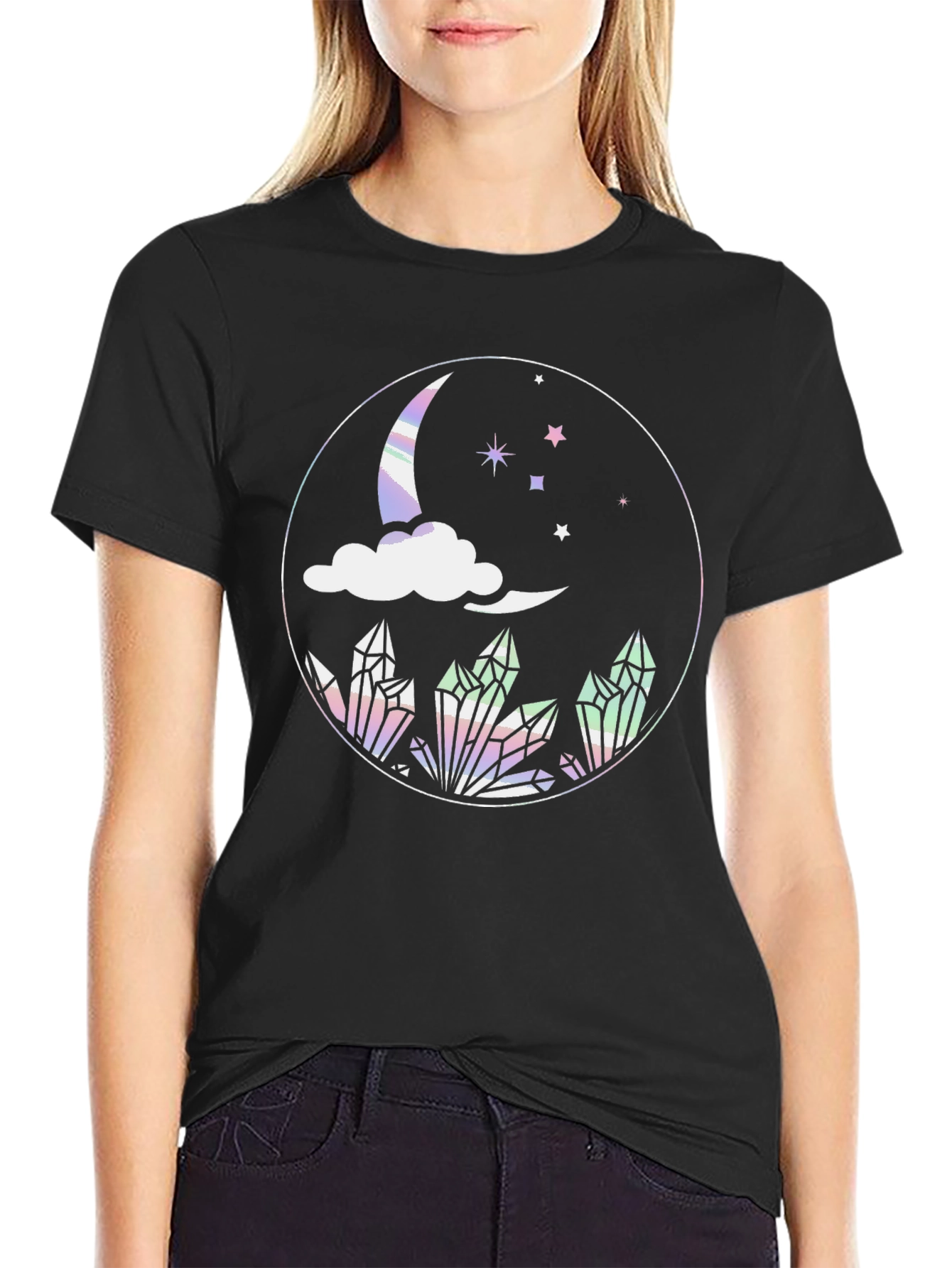 Mystic Moon Crystal Graphic Tee