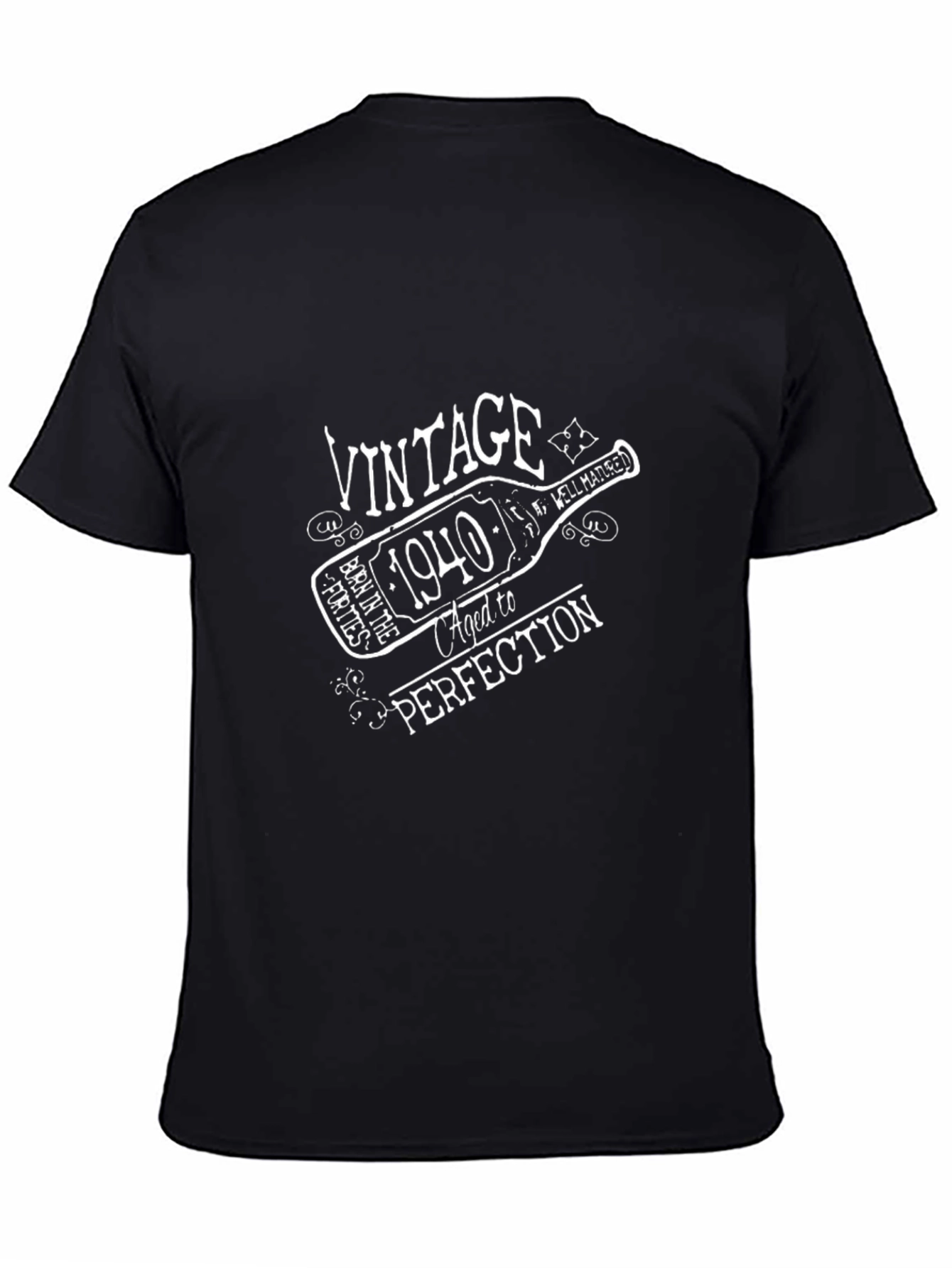 Vintage 1940 Aged to Perfection Black T-Shirt