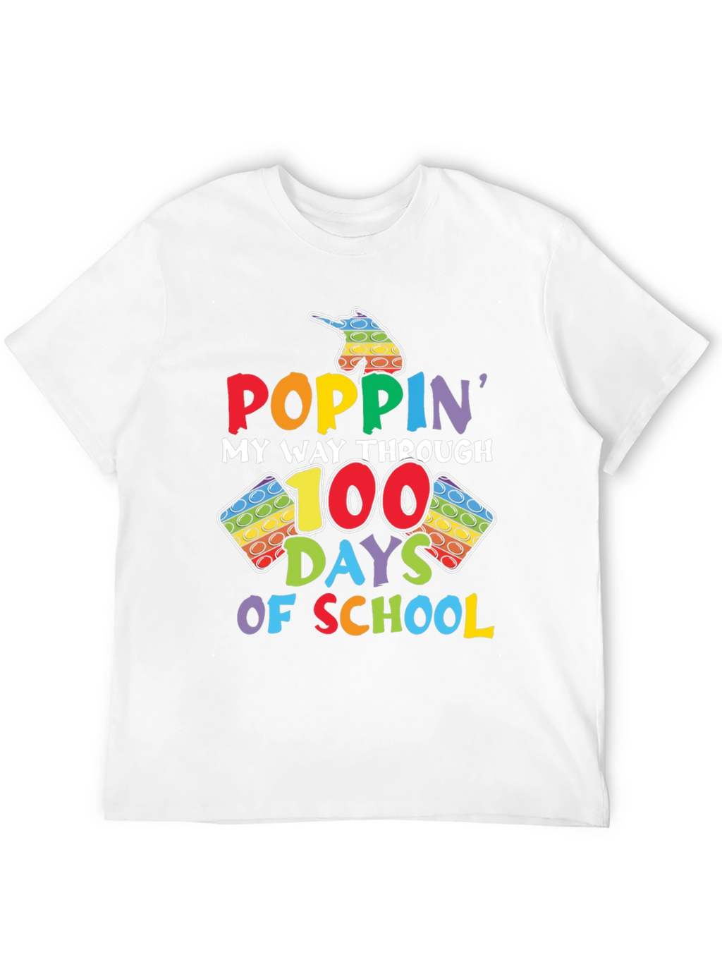 Poppin My Way Through 100 Days of School T-Shirt
