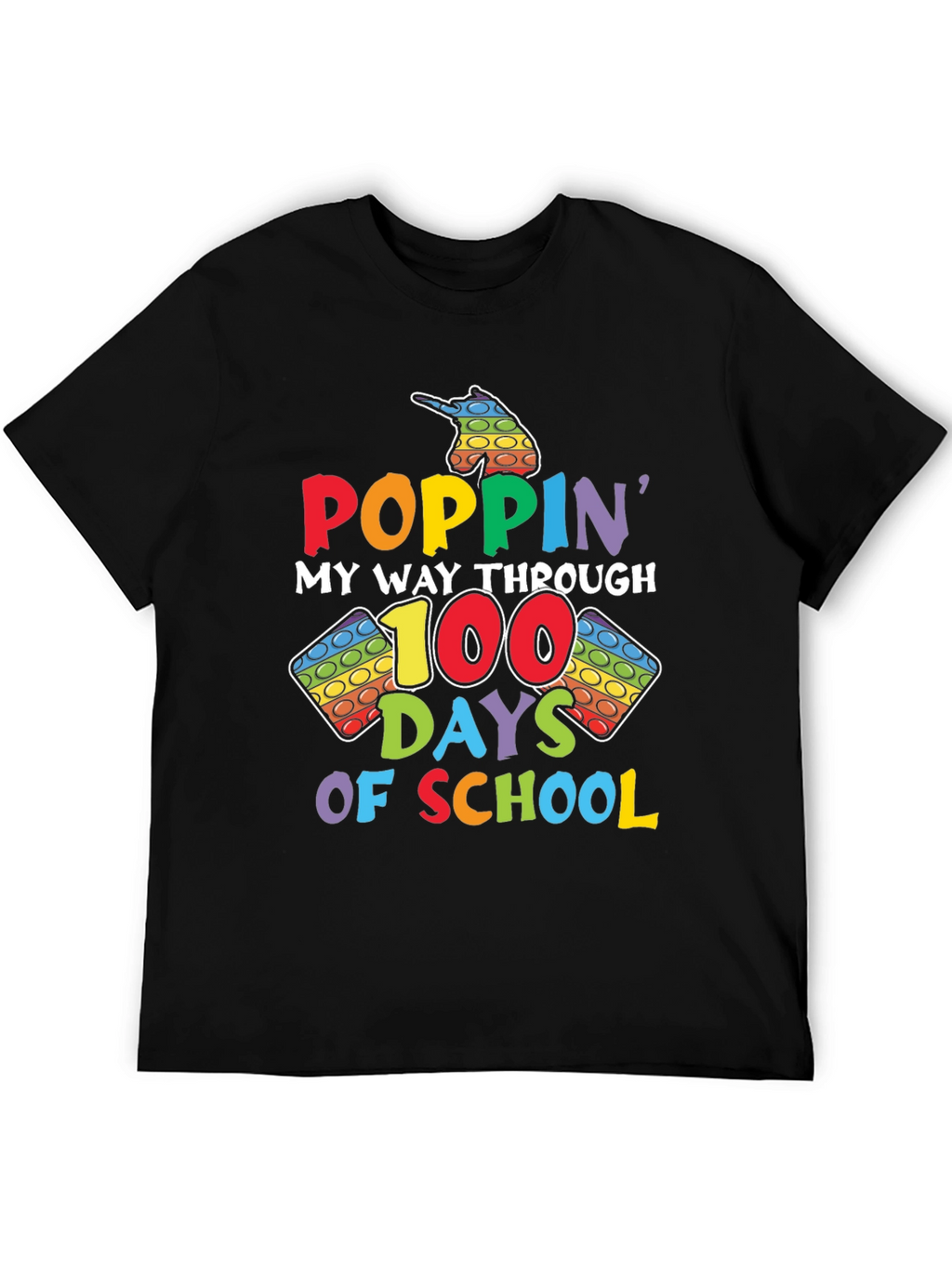 Poppin My Way Through 100 Days of School T-Shirt