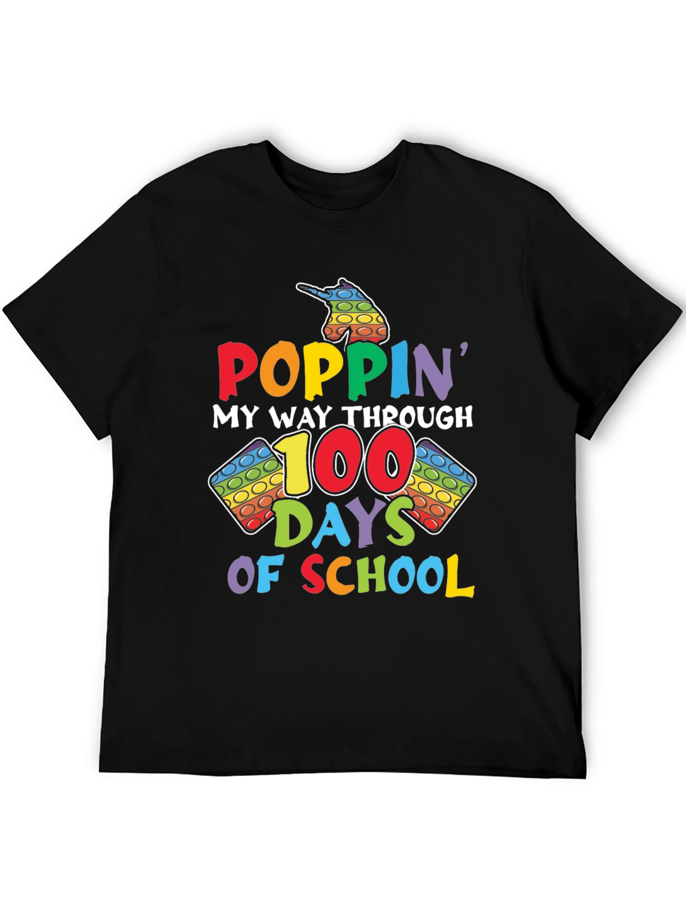 Poppin My Way Through 100 Days of School T-Shirt