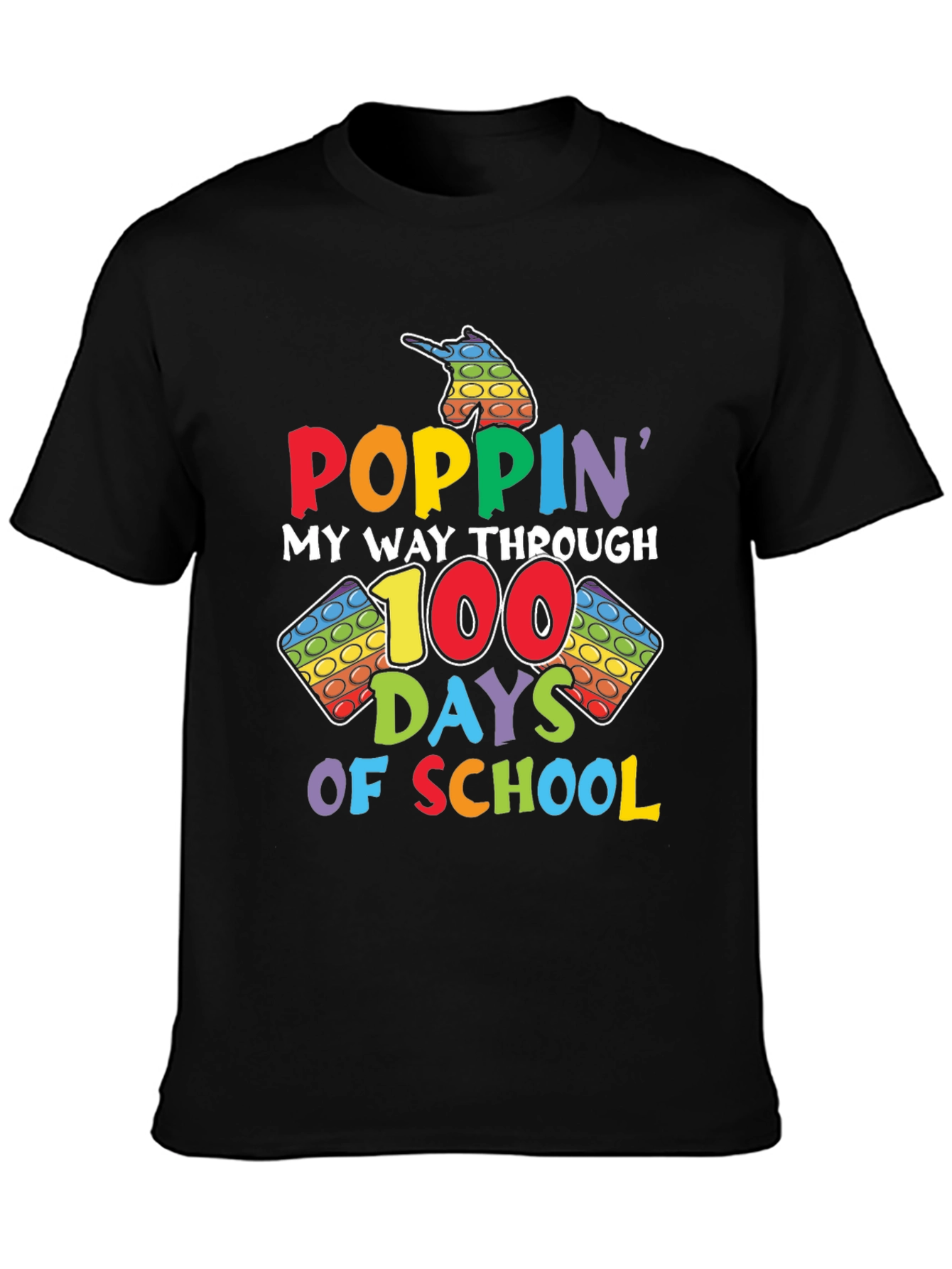 Poppin My Way Through 100 Days of School T-Shirt