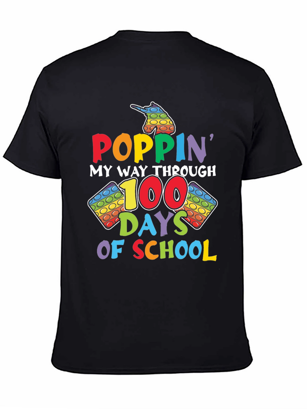 Poppin My Way Through 100 Days of School T-Shirt