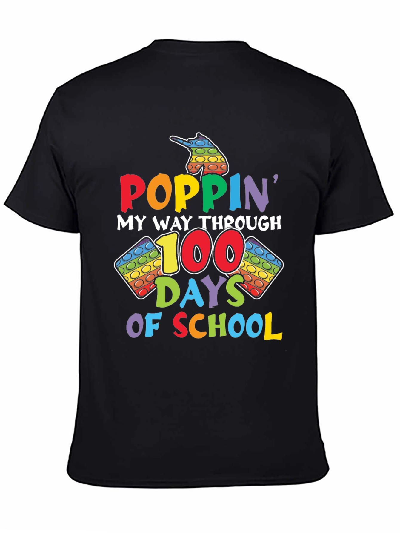 Poppin My Way Through 100 Days of School T-Shirt