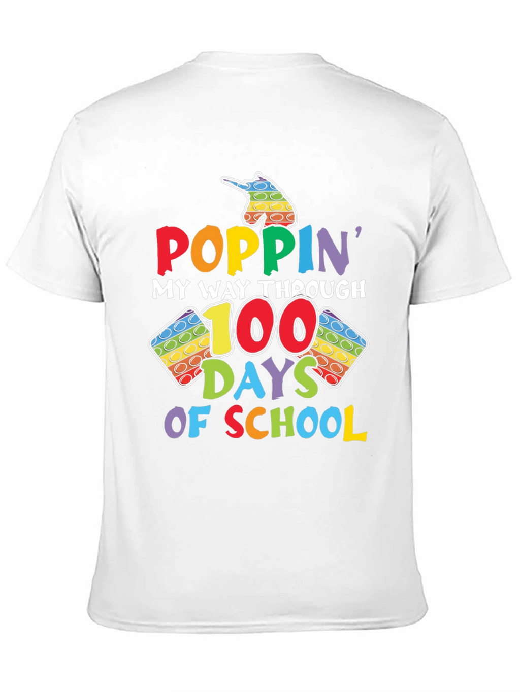 Poppin My Way Through 100 Days of School T-Shirt