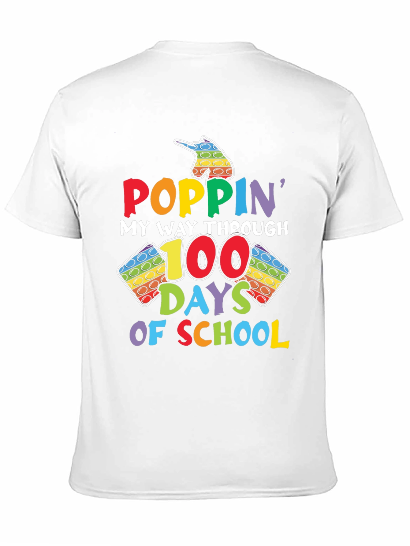 Poppin My Way Through 100 Days of School T-Shirt