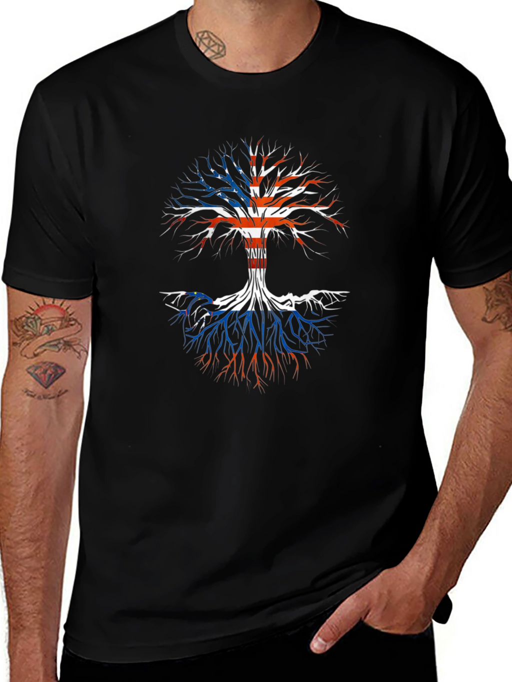 Flag Tree Graphic Tee - Roots & Unity