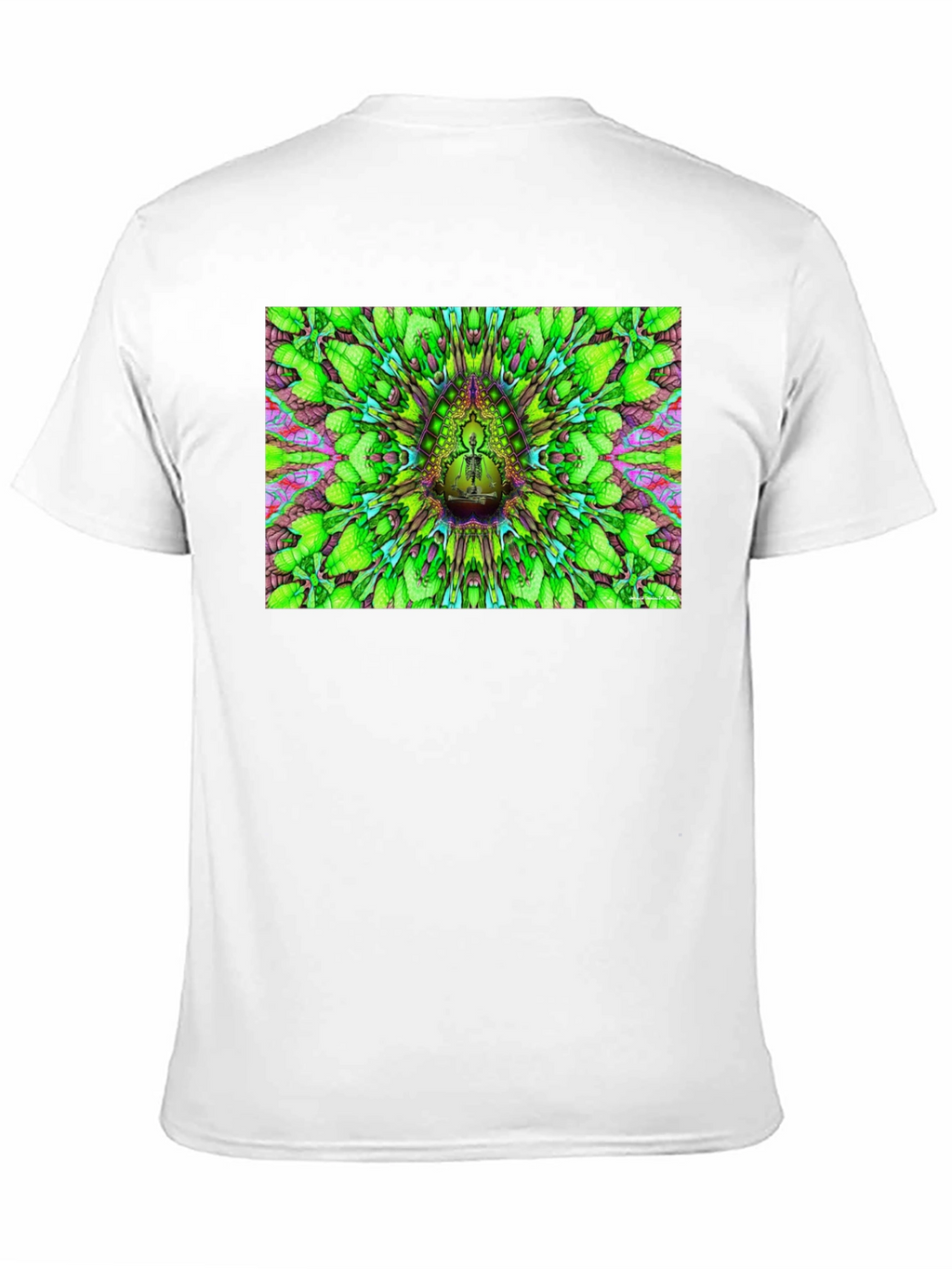 Psychedelic Green Pattern T-Shirt